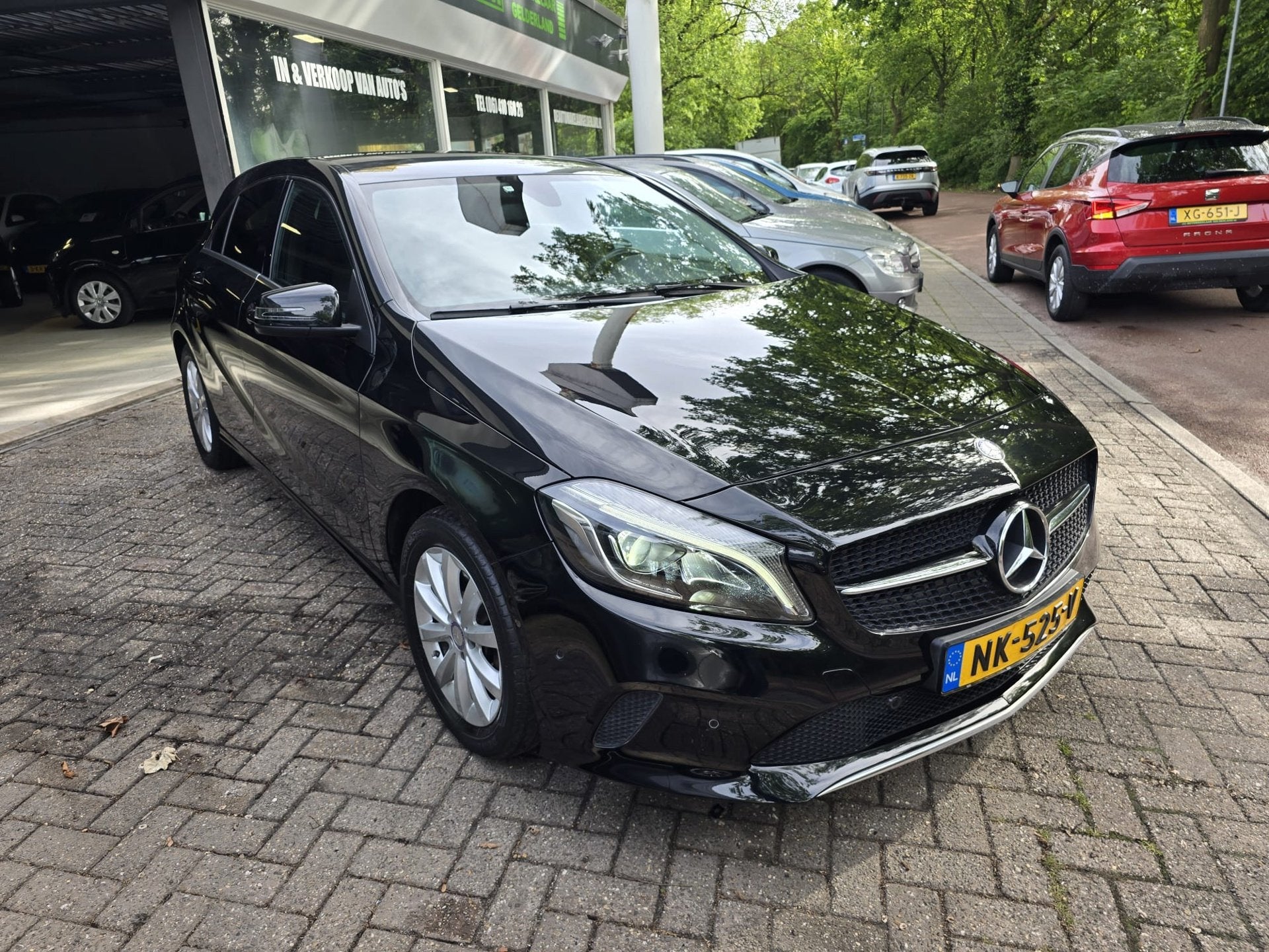 Mercedes-Benz A-klasse 160 Ambition |3/6 OF 12 MND GARANTIE, Dealer onderhouden, Stof, Gebruikt, Euro 6