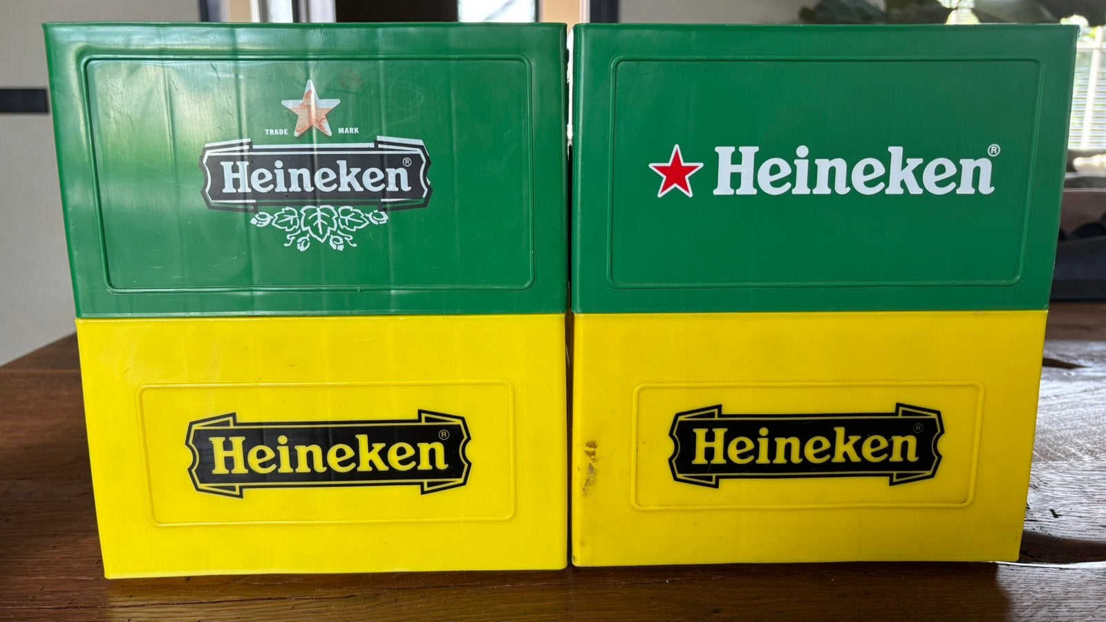 4 Heineken CD kratjes, Ophalen of Verzenden, Gebruikt, Overige typen, Heineken