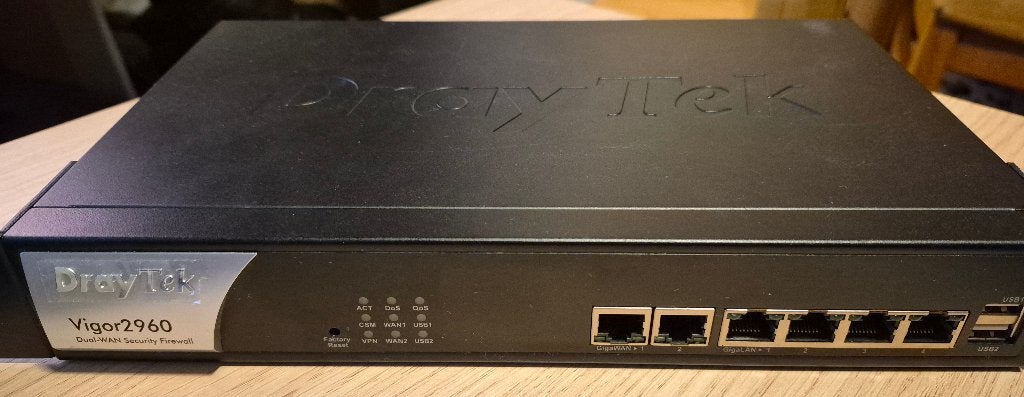 DrayTek Vigor2960 Dual-WAN Security Router, Ophalen of Verzenden, Gebruikt, Router, DrayTek