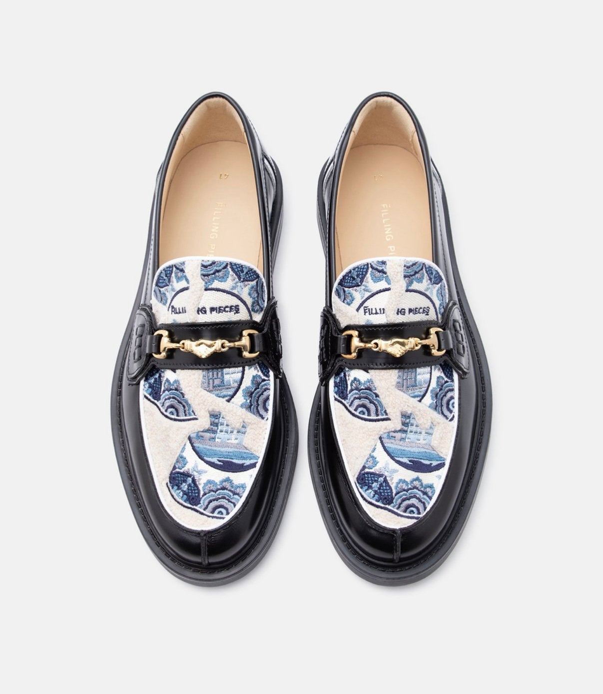 NIEUW Filling Pieces Loafer Broken Plate EU44 Zwart, Loafers, Verzenden, Zwart, Nieuw