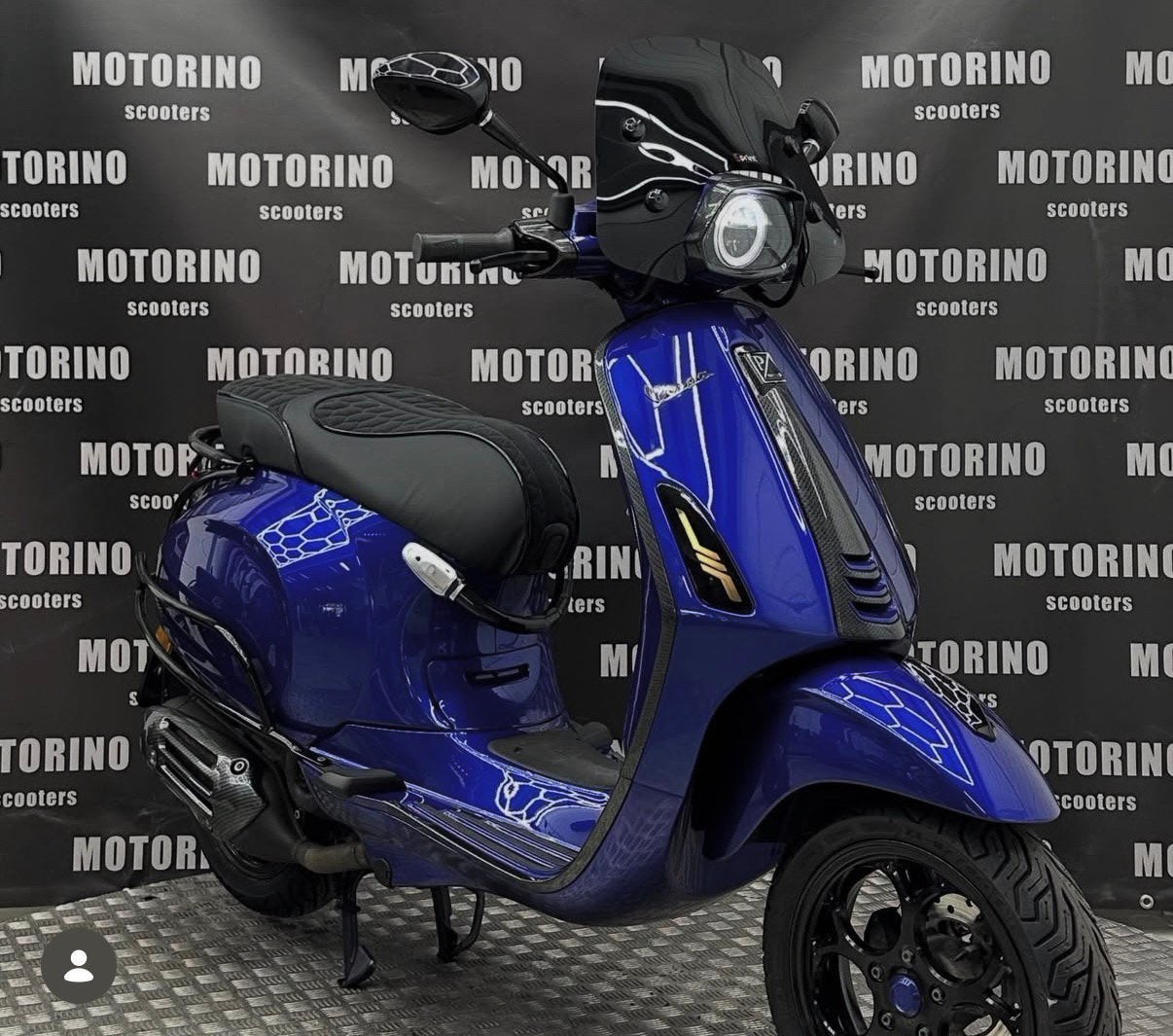 Vespa Sprint 2025 iGet 5+ – Custom – BMW Blauw – full option, Fietsen en Brommers, Scooters | Piaggio, Ophalen, Overige modellen