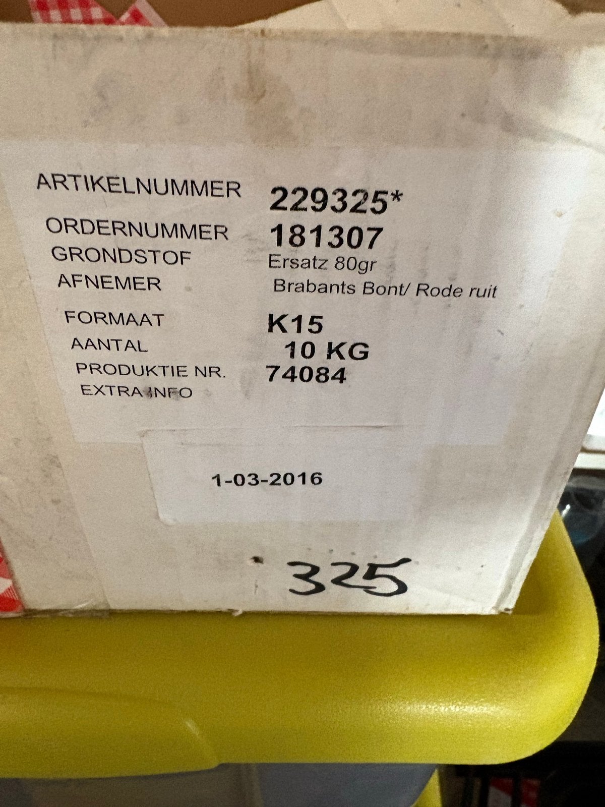 Halve doos K 15 friet snack zak, Ophalen of Verzenden, Zo goed als nieuw