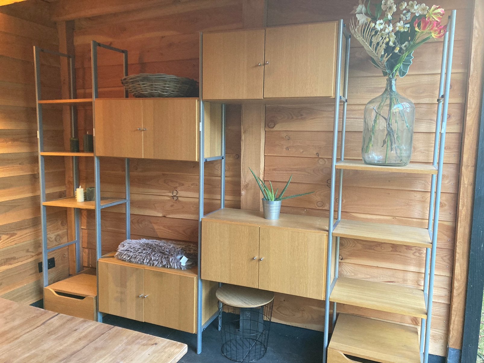 Prachtige wandkast vintage ikea, Ophalen, Gebruikt, Vintage, Met lade(s)