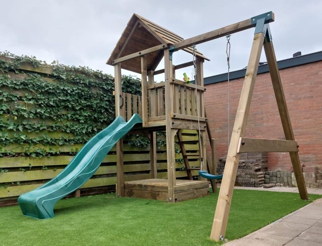 speeltoren SCHOOLHUIS klimtoren speeltoestel speelhuis, Ophalen, Nieuw, Schommel, Aanbouwonderdeel