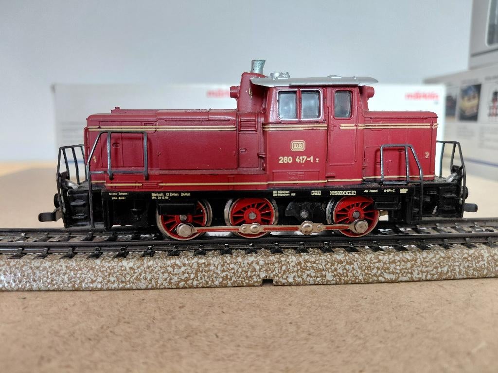 Märklin goederentrein met locomotief en 6 goederenwagons, Hobby en Vrije tijd, Wisselstroom, Gebruikt, Locomotief, Ophalen of Verzenden