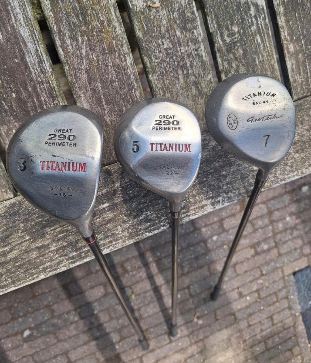 Houten Great 290 perimeter 3 en 5 & Geotech Hybride 7, Sport en Fitness, Golf, Ophalen, Gebruikt, Club