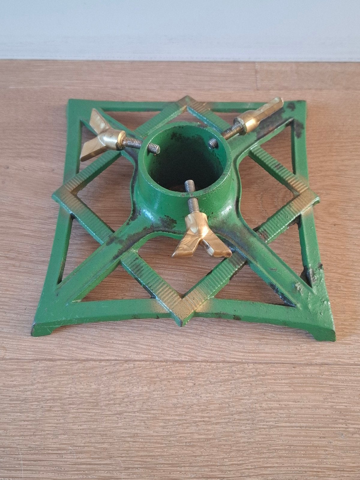 Vintage kerstboom standaard ca. 19*19 cm, Ophalen of Verzenden, Gebruikt