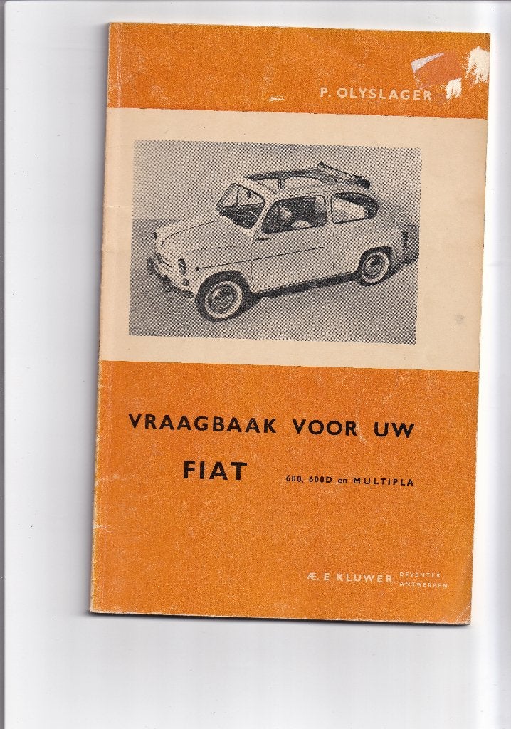 Vraagbaak Fiat 600, 600D en Multipla, Auto diversen, Ophalen of Verzenden