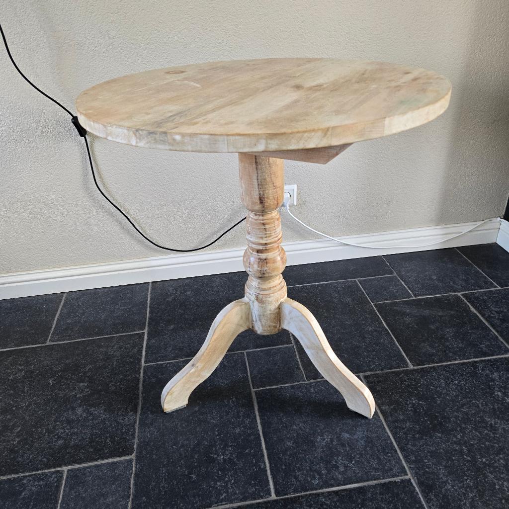 Bijzet tafel /  wijntafel, Ophalen, Minder dan 55 cm, Gebruikt, Rond