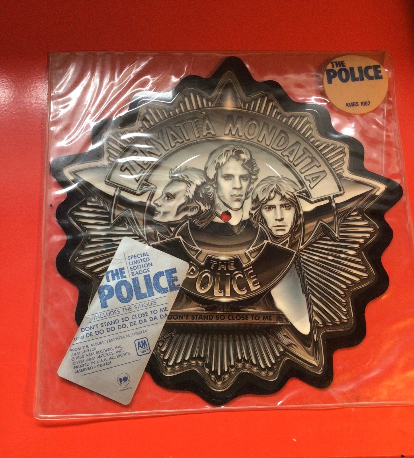 The Police – Zenyatta Mondatta Badge Picture Disc (1981), Cd's en Dvd's, Pop, Ophalen of Verzenden, Zo goed als nieuw, Import