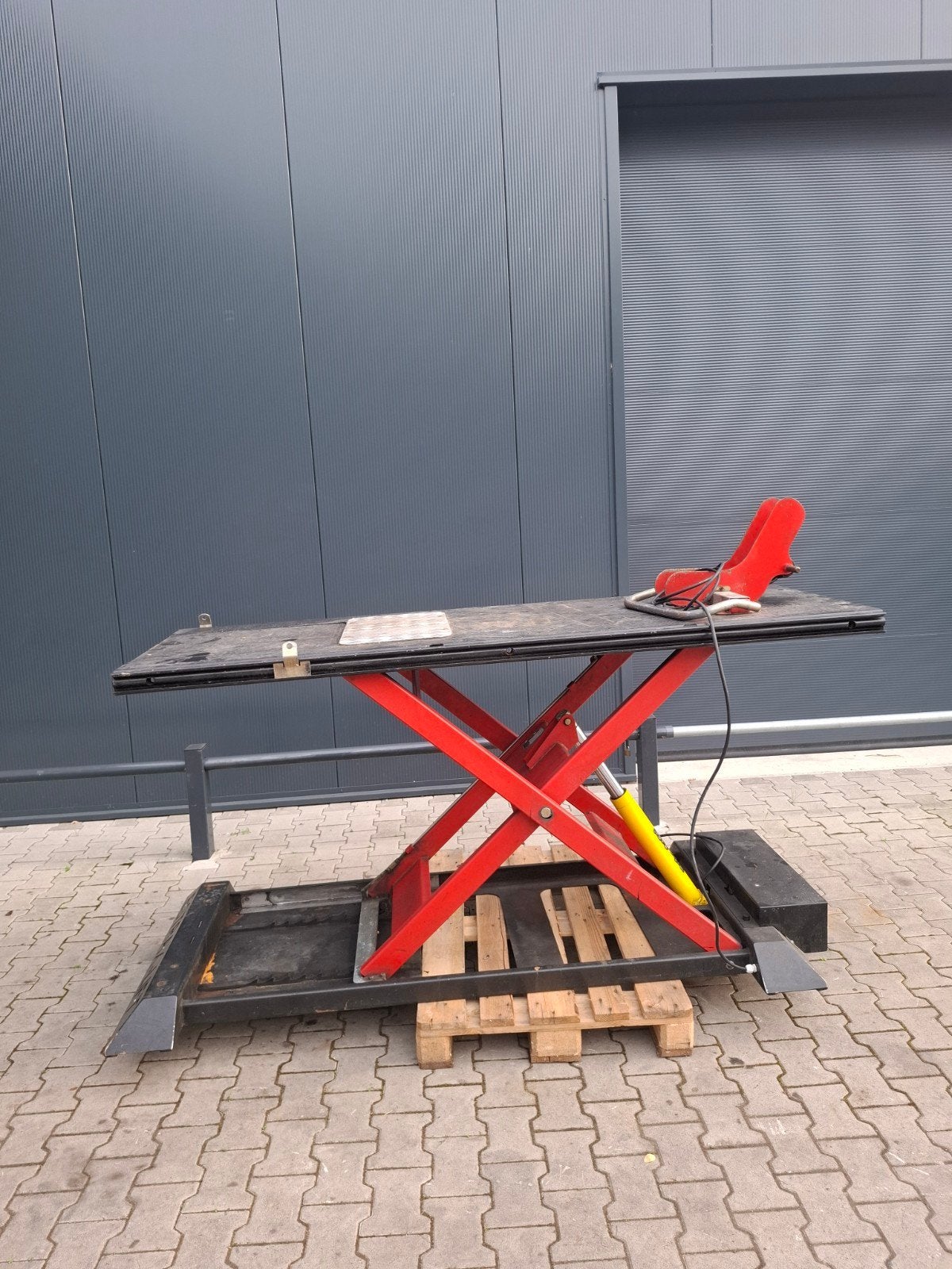 Estrax bike lift heftafel, Ophalen