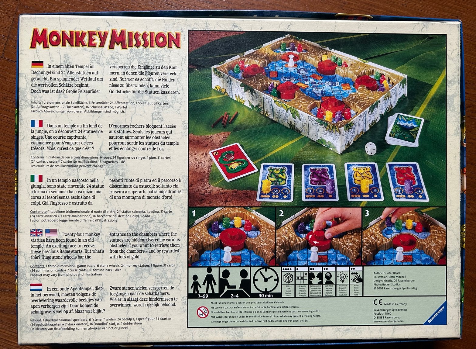 Monkey Mission 3D Game, vanaf 7 jaar, 2-4 spelers, z.g.a.n., Een of twee spelers, Ophalen of Verzenden, Zo goed als nieuw