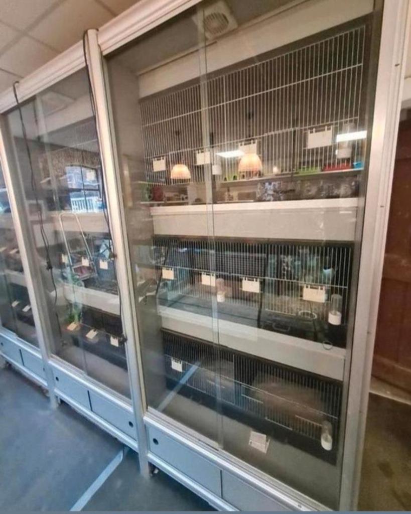 Aquaja vogel verkoop stelling, Ophalen of Verzenden, Aluminium, Volière