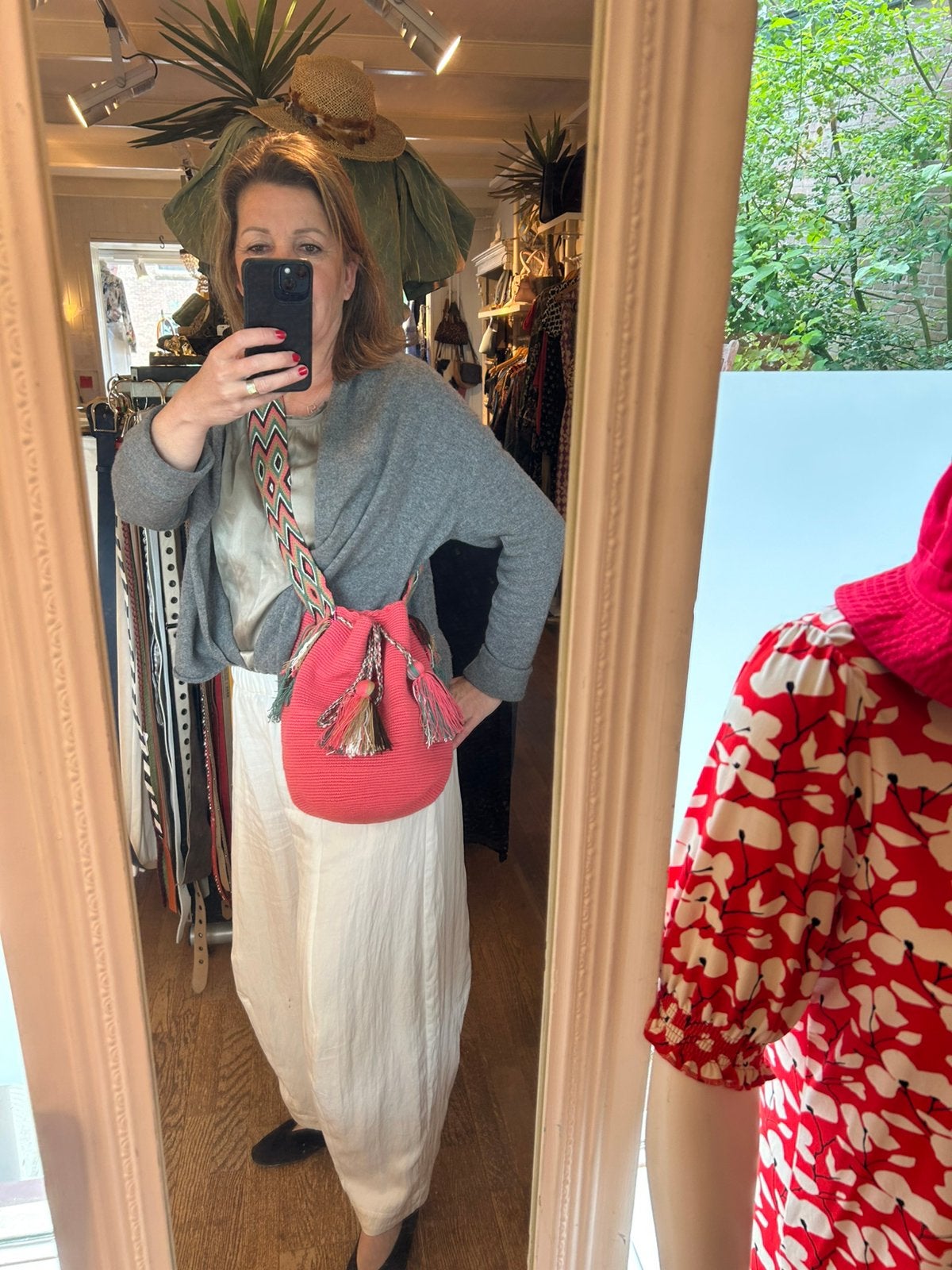 Ontzettend leuke tas schoudermodel, Guanabana, Ophalen of Verzenden, Zo goed als nieuw, Handmade