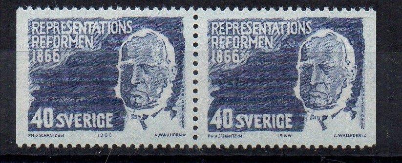 Zweden 1966. Facit 580 BB. Postfris, Ophalen of Verzenden, Zweden, Postfris