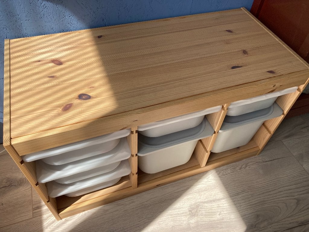Ikea Trofast basiselement, licht grenen, Ophalen, 5 laden of meer, 50 tot 100 cm, Zo goed als nieuw