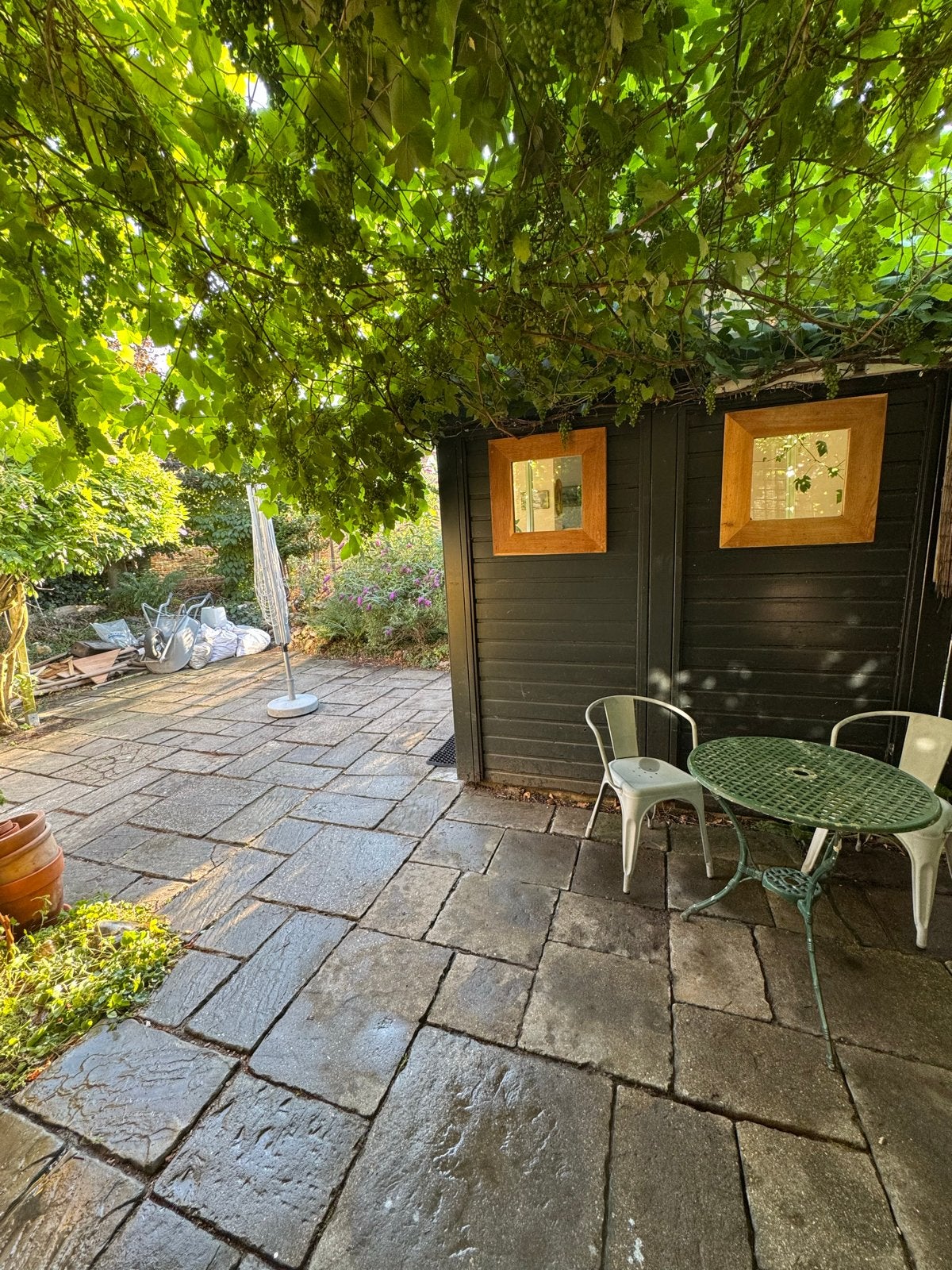 Speelse tuintegels in diverse maten, ca. 20m2, Ophalen, Gebruikt, 10 m² of meer, Terrastegels