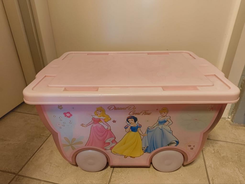 Disney Prinsessen Opbergbox met Wielen - Roze, Ophalen, Zo goed als nieuw, Meisje
