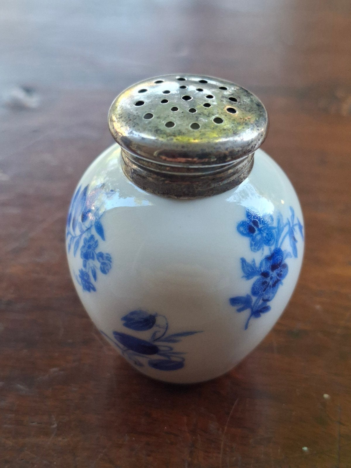Antieke Thomas Germany peperstrooier met 835 zilveren dop, Ophalen of Verzenden, Zilver
