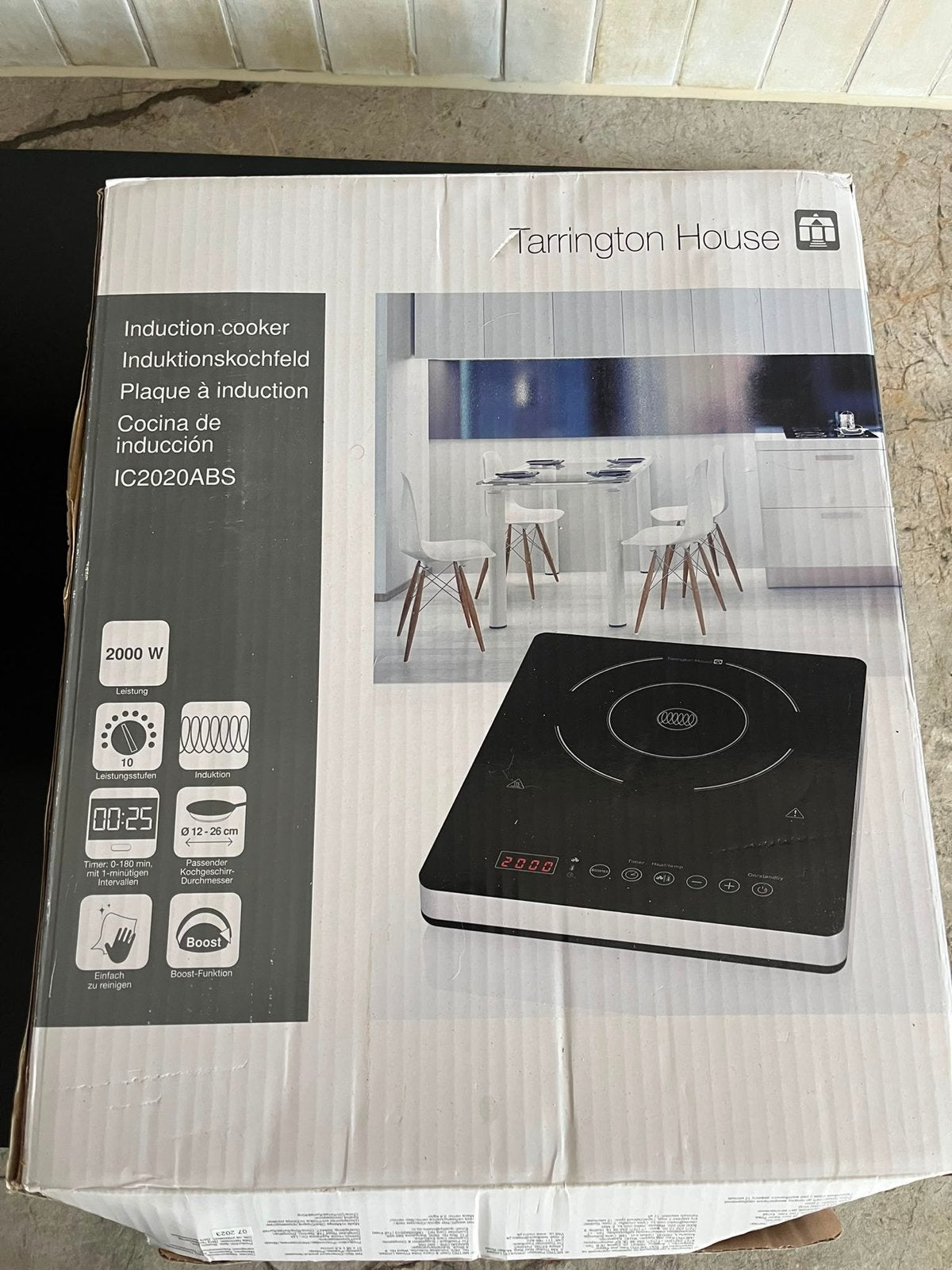 Tarrington House Inductiekookplaat IC2020ABS, Nieuw, 3 kookzones of minder, Ophalen of Verzenden, Inductie