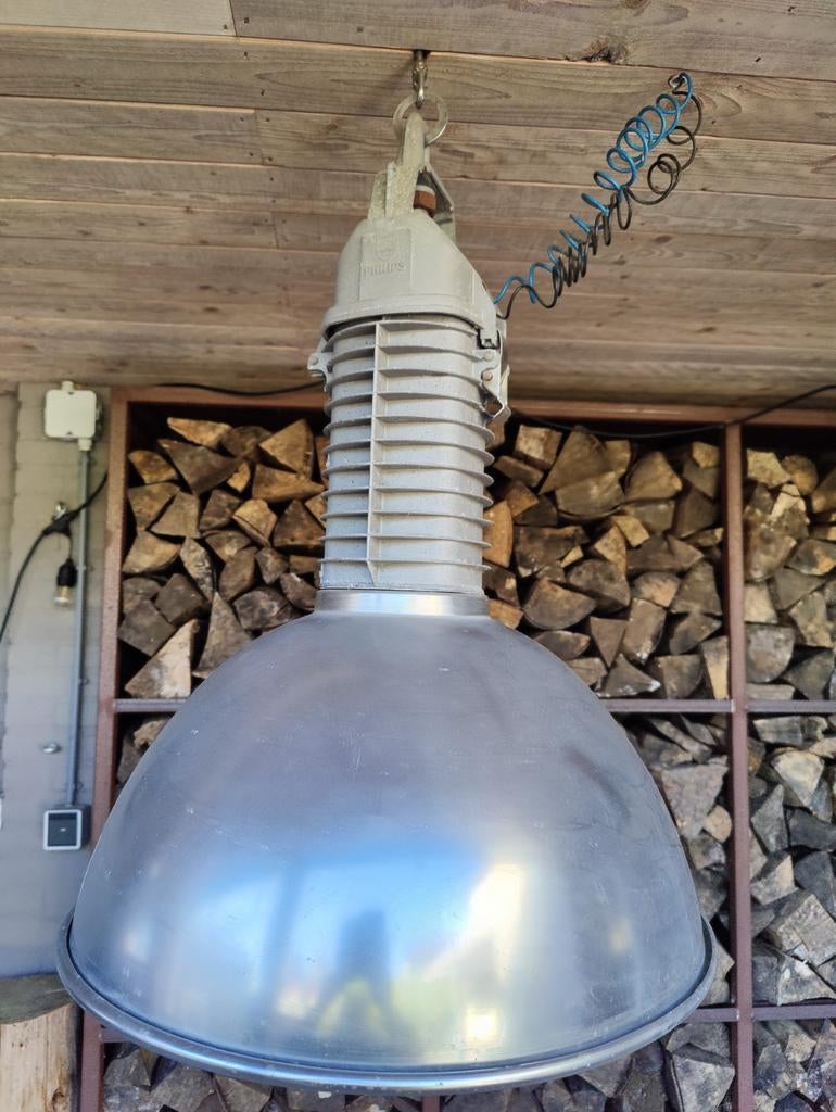 Vintage Philips Industriële Hanglamp - Fabriekslamp, Ophalen