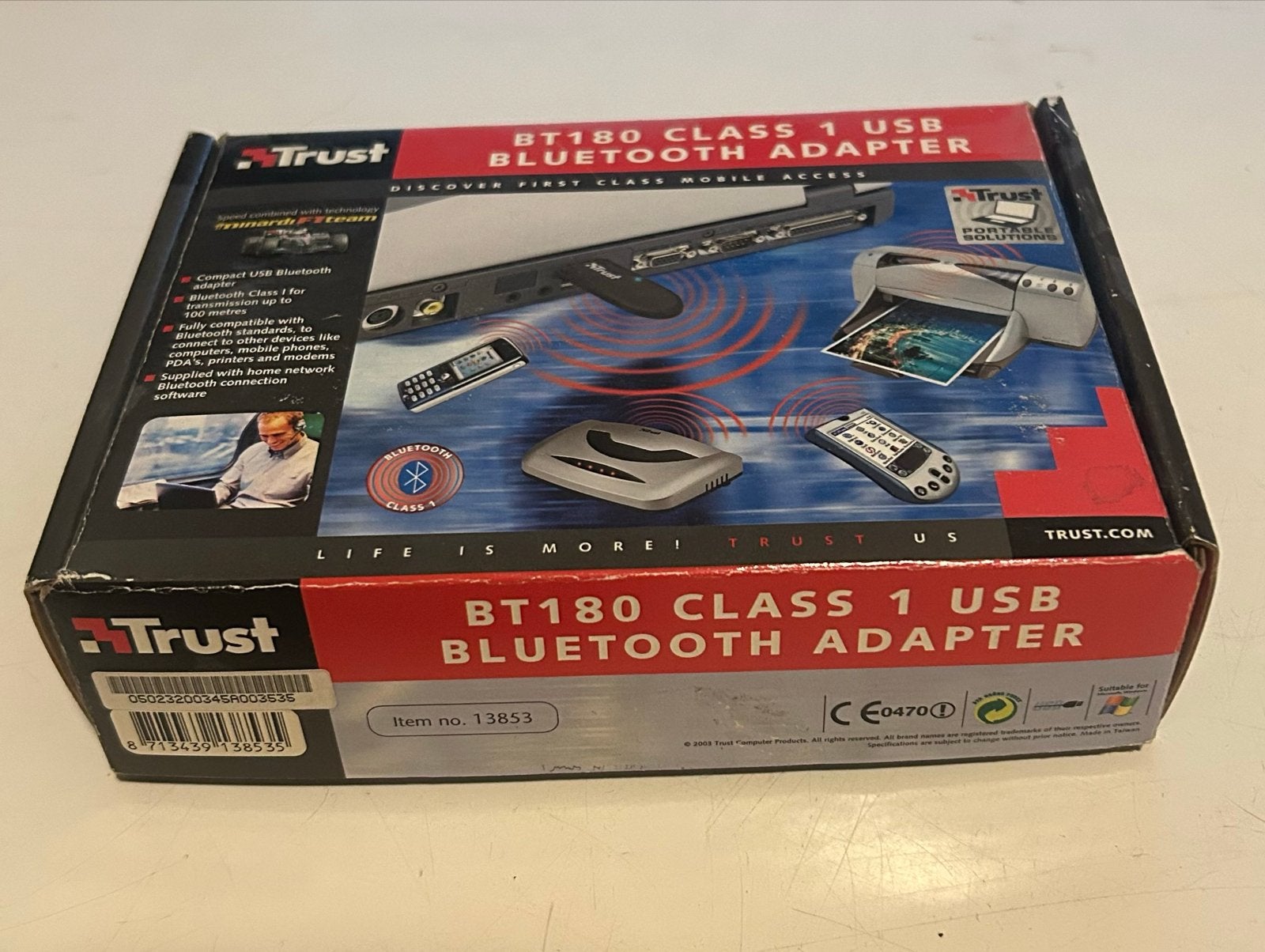 Trust BT180 Class 1 USB Bluetooth Adapter, Ophalen, Zo goed als nieuw