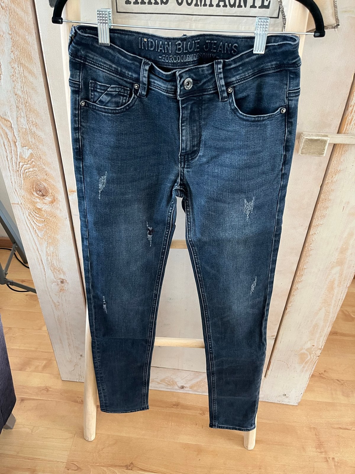 Indian Blue Jeans - Blauwe jeans - Maat 170 - Zo goed als ni, Ophalen of Verzenden, Zo goed als nieuw, Jongen of Meisje, Broek