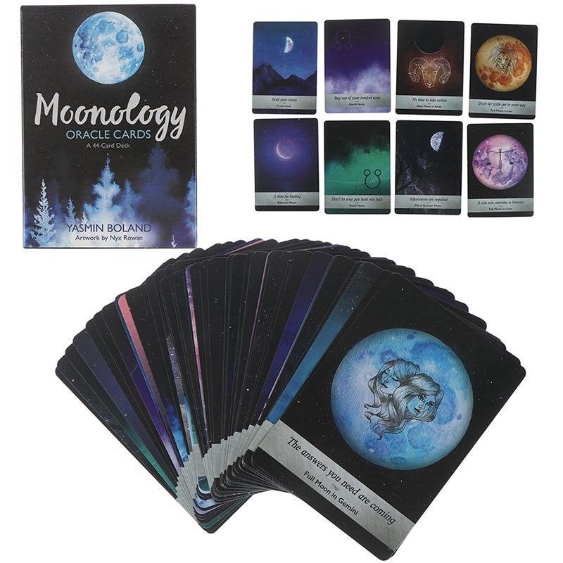 Moonology Oracle Cards - Yasmin Boland, Ophalen of Verzenden, Zo goed als nieuw, Tarot of Kaarten leggen, Overige typen