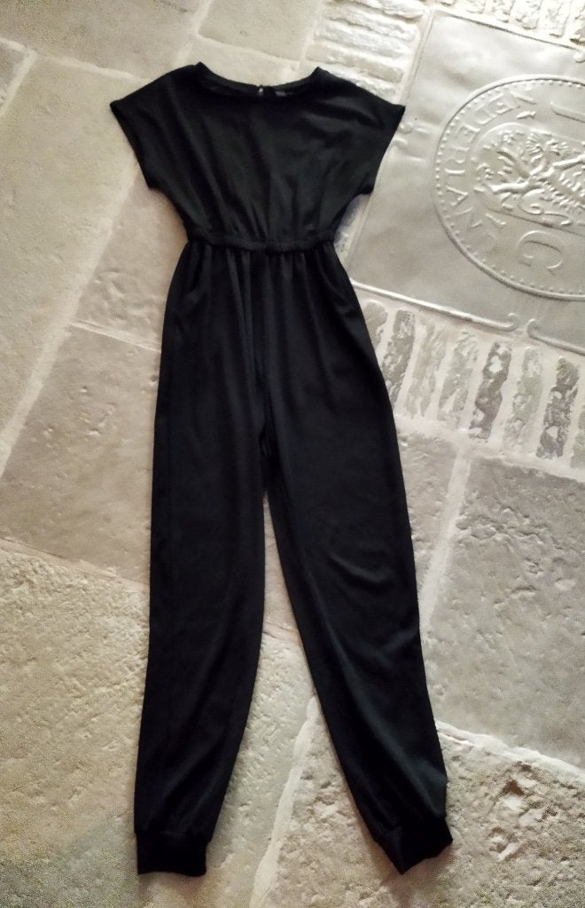 Shein Jumpsuit Zwart Maat S, Zwart, Ophalen of Verzenden, Zo goed als nieuw, Maat 36 (S)