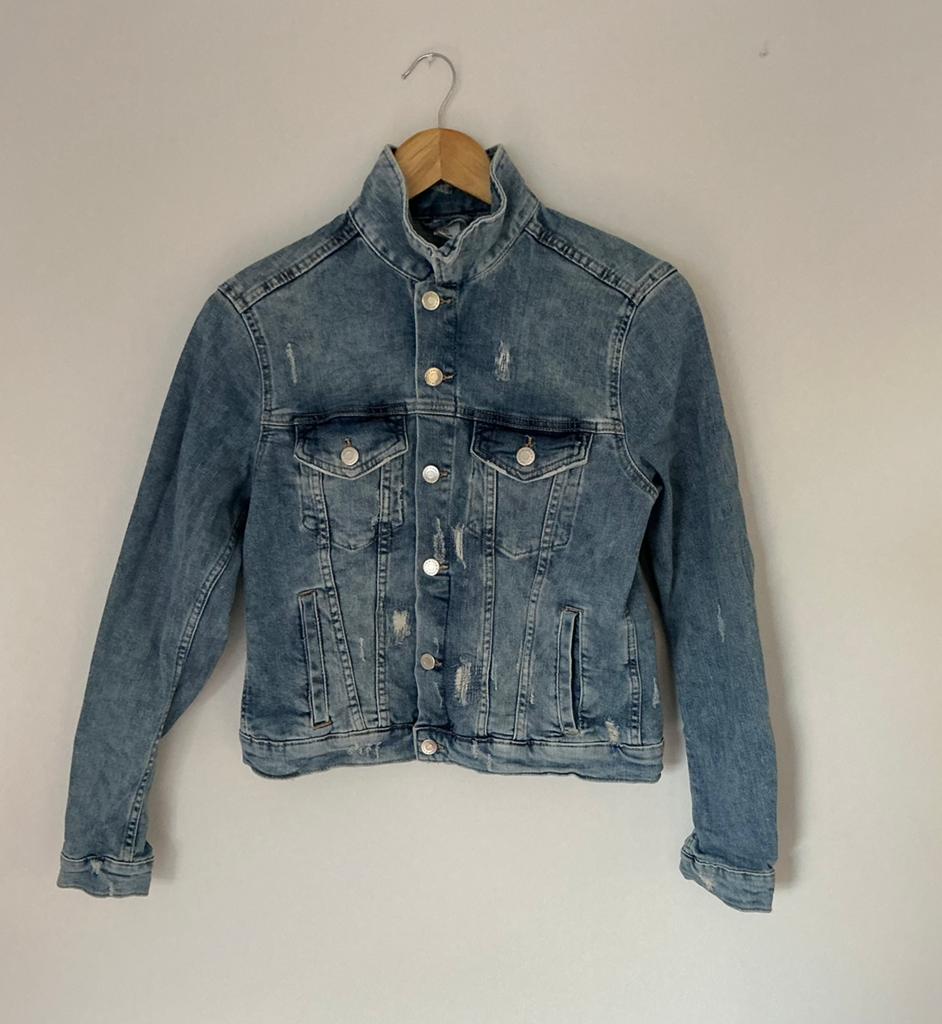 Spijker jasje, dames.. maat m, Kleding | Dames, Jassen | Zomer, Ophalen of Verzenden, Zo goed als nieuw, Maat 38/40 (M), Blauw
