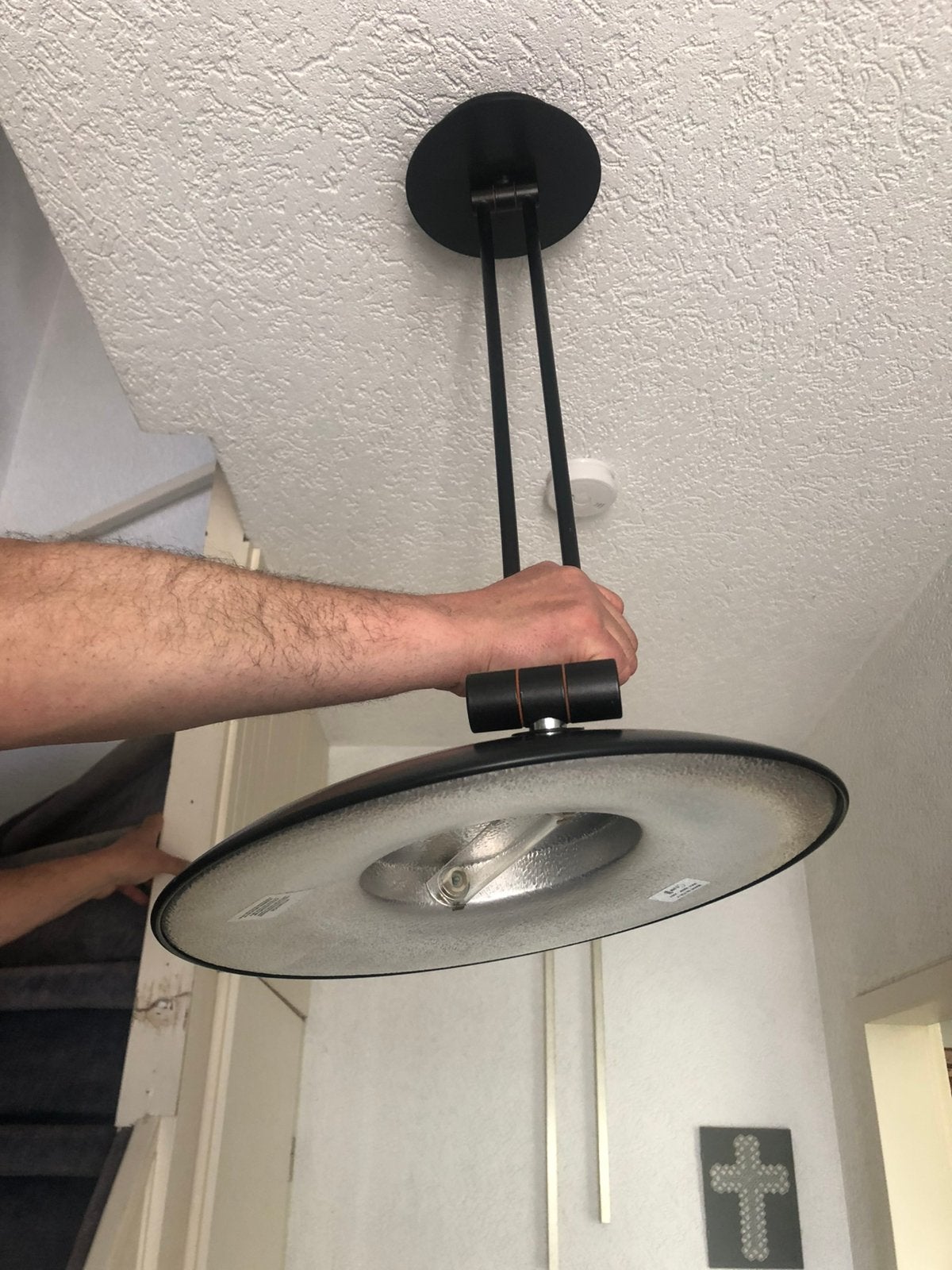 Italiaans design lamp waarschijnlijk Lamter Milano, Ophalen, Modern, Zwart, Dimbaar