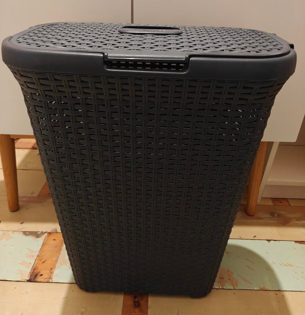 Curver Wasmand Antraciet 40 Liter - Stijlvol & Praktisch, Huis en Inrichting, Ophalen, Overige typen