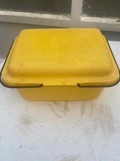 Opbergbox, CURVER, geel, Ophalen, Gebruikt