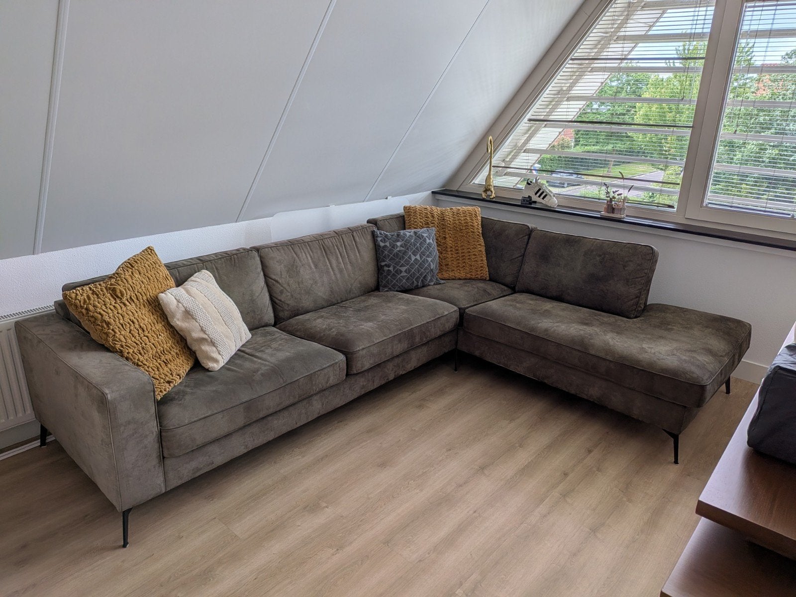 Hoekbank Tim van Feelings Wonen - 288x219cm, Huis en Inrichting, Banken | Bankstellen, Ophalen, 250 tot 300 cm, Hoekbank, Leer
