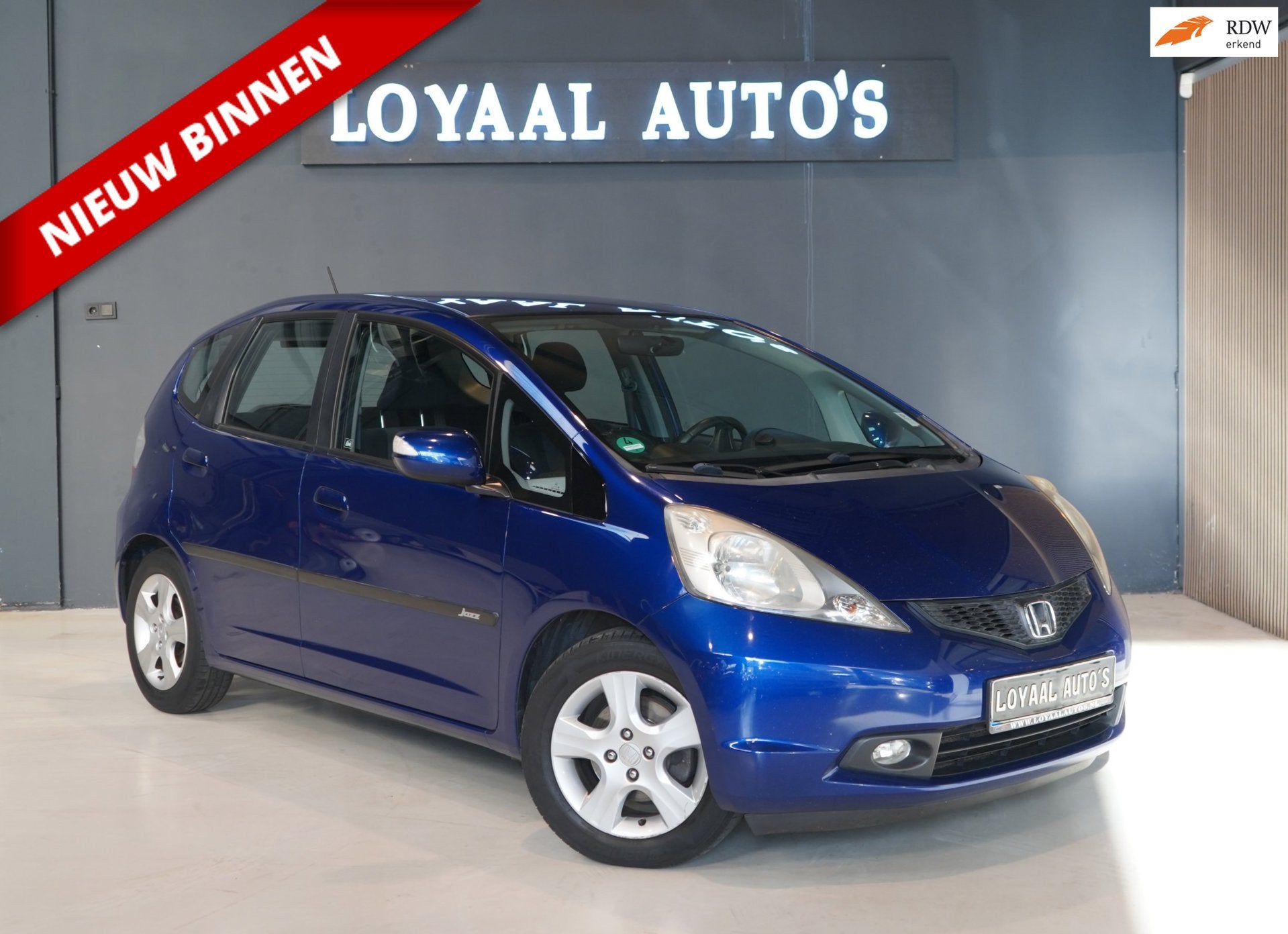 Honda JAZZ 1.4 Comfort | AUT | CRUISE | STOELVER. | TREKHAAK, Auto's, Gebruikt, 4 cilinders, Blauw, 1055 kg