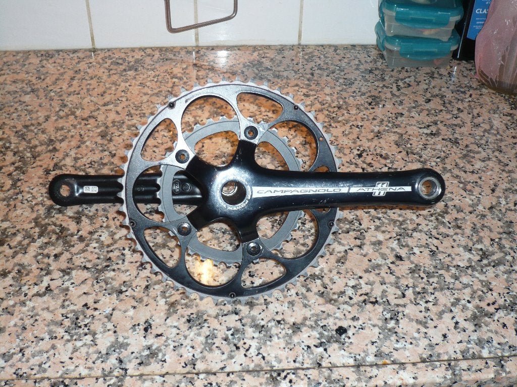 Crankstel CAMPAGNOLO ATHENA, Gebruikt, Campagnolo, Aluminium, Racefiets