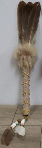 💀zgan: Decoratieve waaistok - Voor smudge ceremonies🏷️€25-, Ophalen of Verzenden