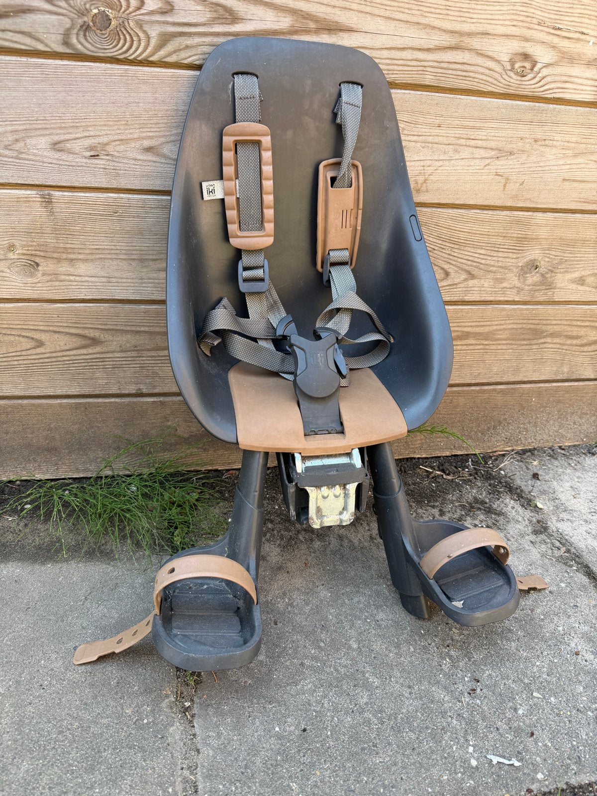Urban Iki voorzitje - Zwart/Bruin, Ophalen, Voorzitje, 0 t/m 13 kg, Gebruikt