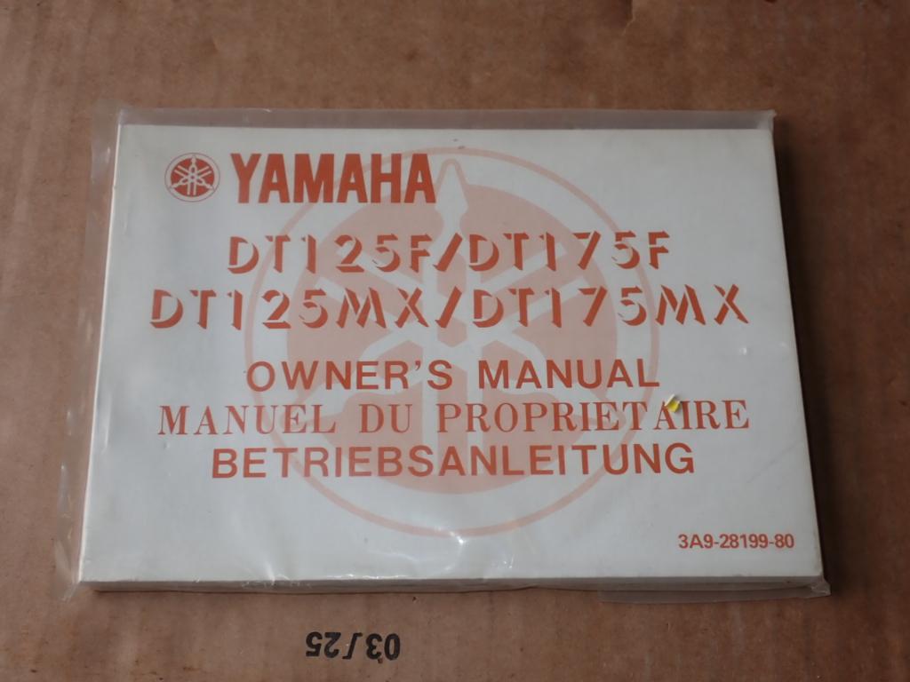 Yamaha DT125 DT175 F/MX Eigenaars Handleiding Owners Manual, Verzenden