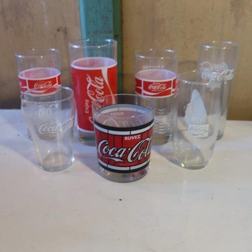 Coca Cola Regular & Light glas glazen divers PARTIJ PRIJS, Verzamelen, Glas en Borrelglaasjes, Ophalen of Verzenden, Gebruikt