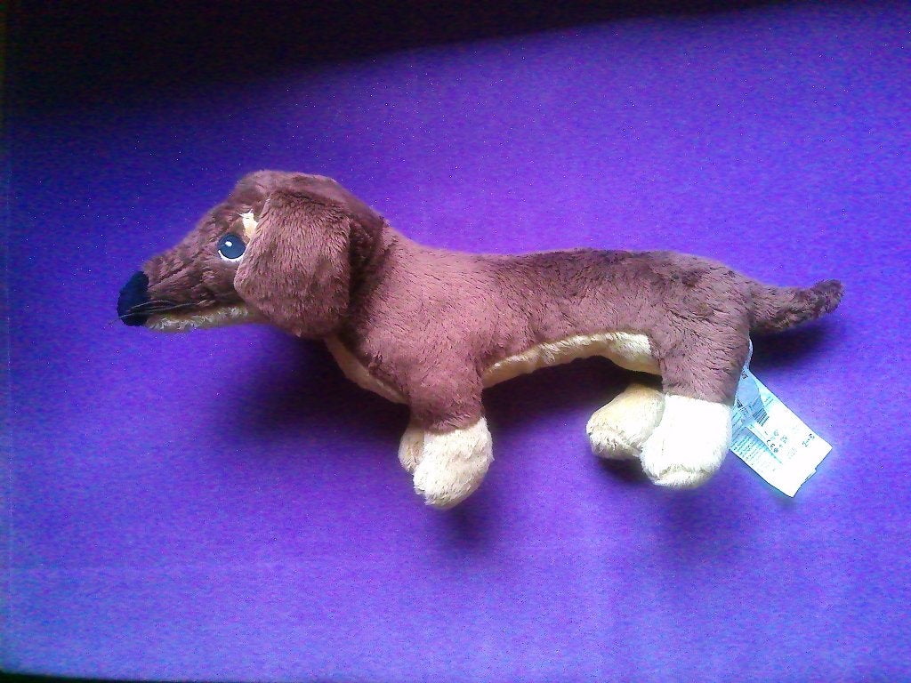 IKEA Knuffel HOND TECKEL SMASLUG. 40 CM **Nieuw**, IKEA, Nieuw, Middelgroot (20 tot 80 cm), Bruin