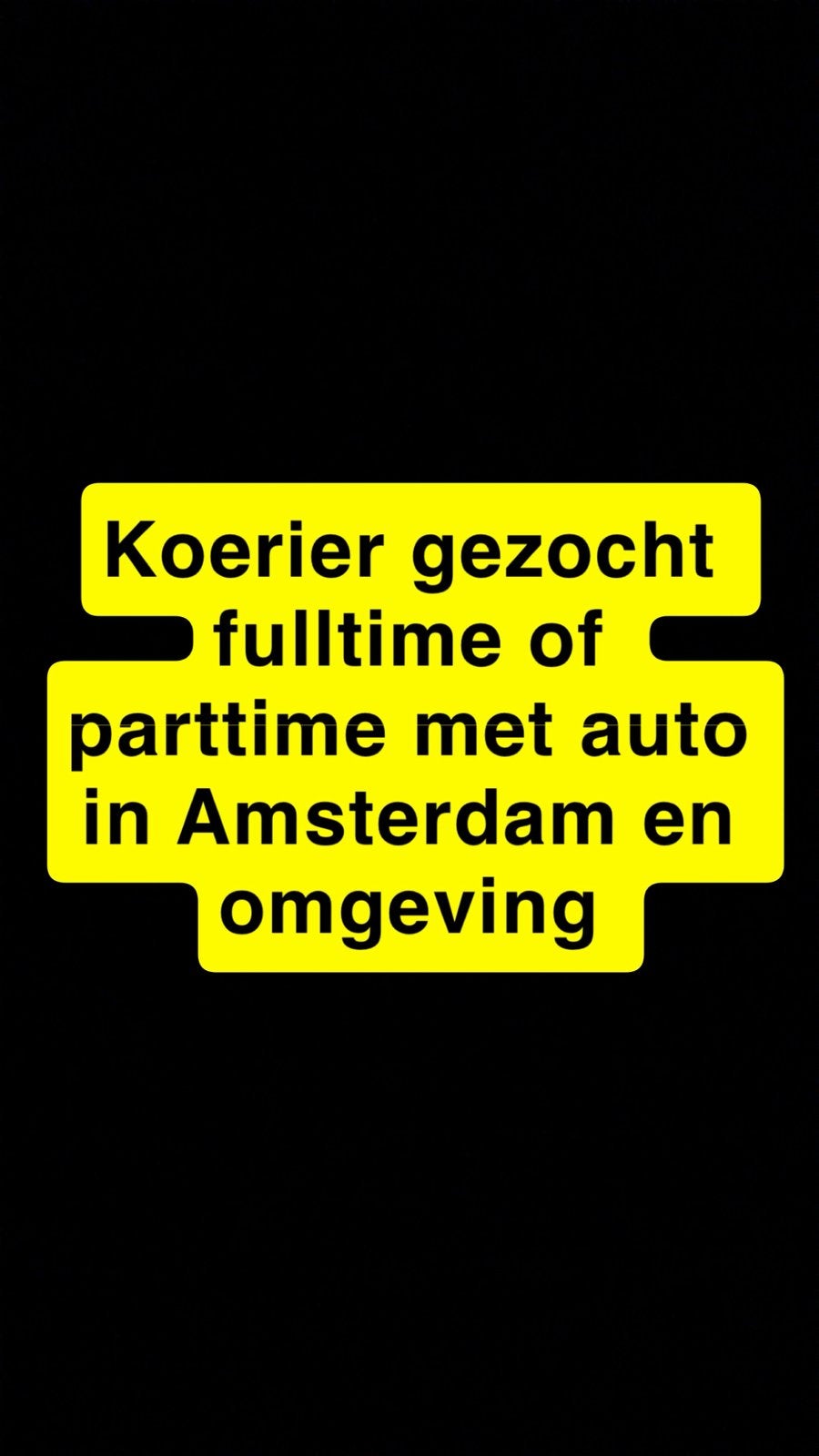 Koeriers gezocht in Amsterdam, Vacatures, Vacatures | Chauffeurs, Overige niveaus, Starter, Overige vormen