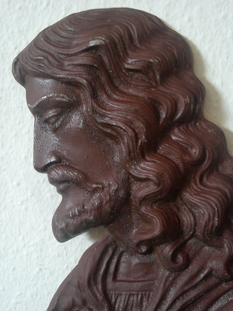UITZONDERLIJK HEILIG HART BEELD ALUMINIUM,82 CM., Ophalen