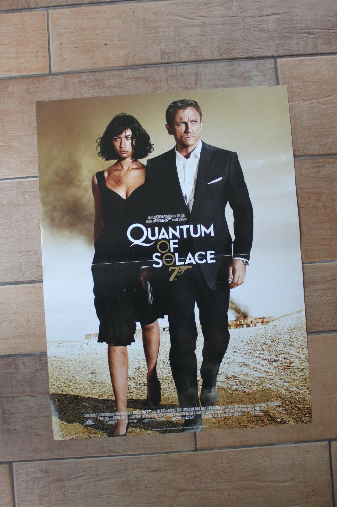 filmaffiche James Bond Quantum Of Solace filmposter, Rechthoekig Staand, Ophalen of Verzenden, Zo goed als nieuw, A1 t/m A3