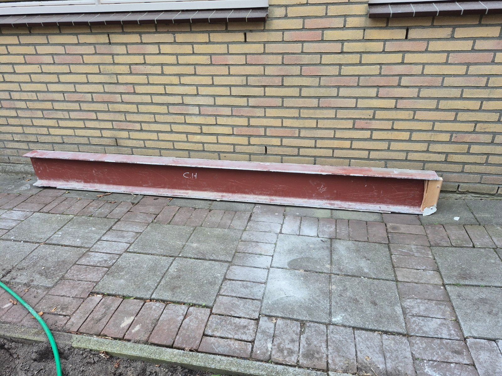 Stalen H-balk 280 cm lang, Doe-het-zelf en Verbouw, Ophalen, Gebruikt, IJzer