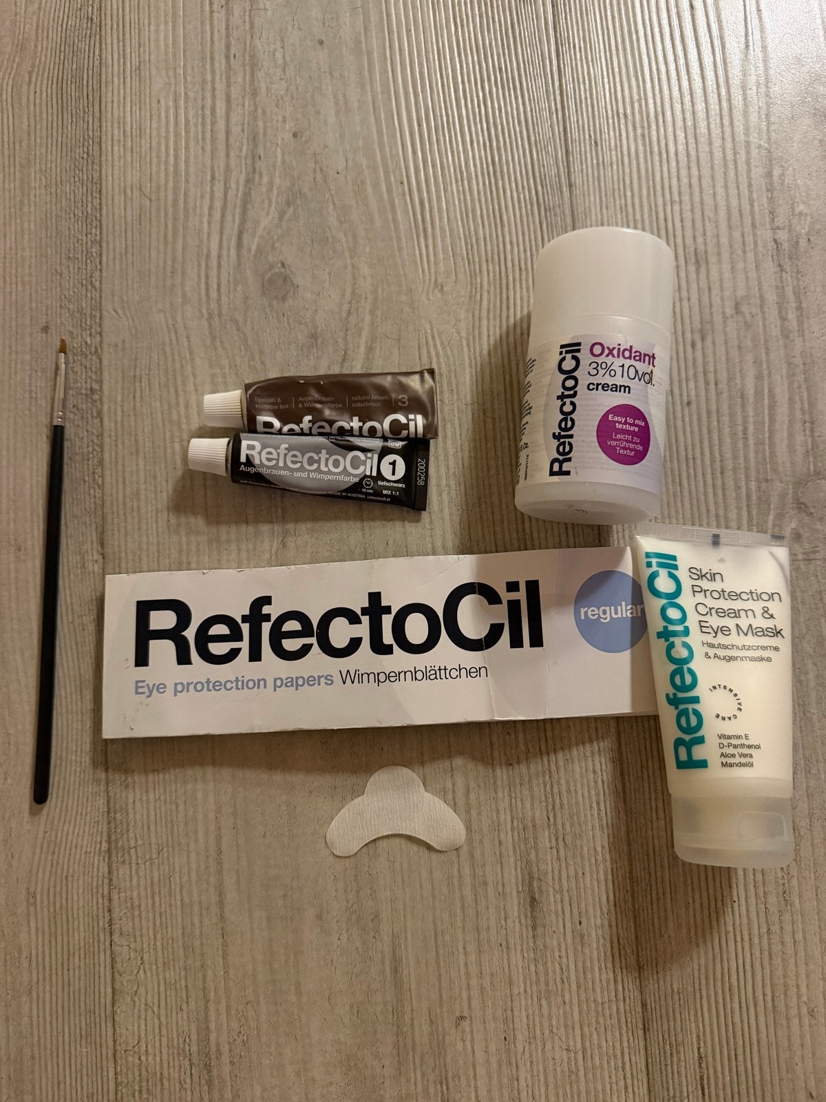 RefectoCil Wimper- en wenkbrauwverf set met accessoires, Ophalen of Verzenden, Gebruikt, Ogen, Verzorging
