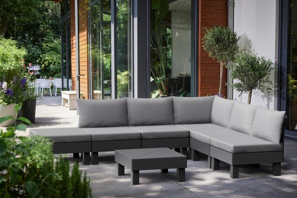 Loungeset nieuw, Tuin en Terras, Tuinsets en Loungesets, Ophalen, Kunststof, 6 zitplaatsen, Zo goed als nieuw