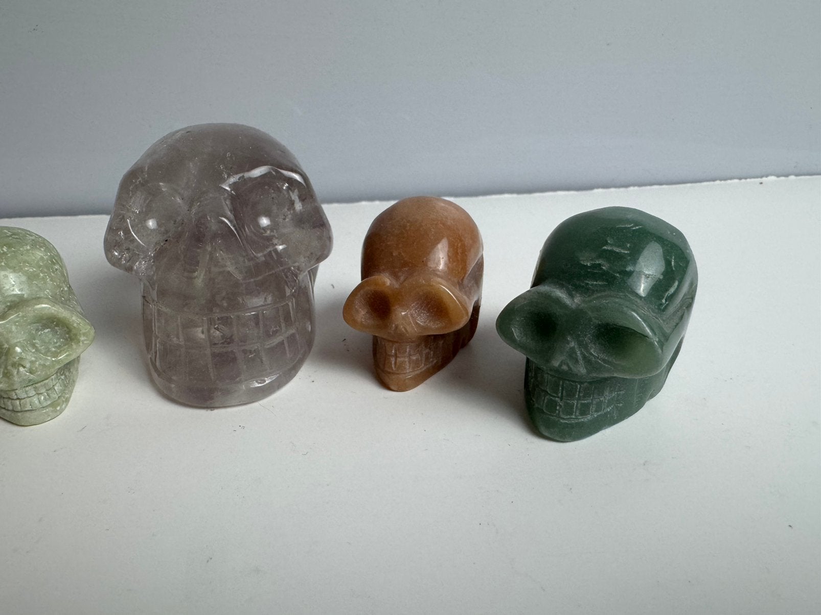 Lot Edelstenen Schedels & Alien – 5 Stuks, Verzamelen, Beelden en Beeldjes, Ophalen of Verzenden, Zo goed als nieuw, Overige typen
