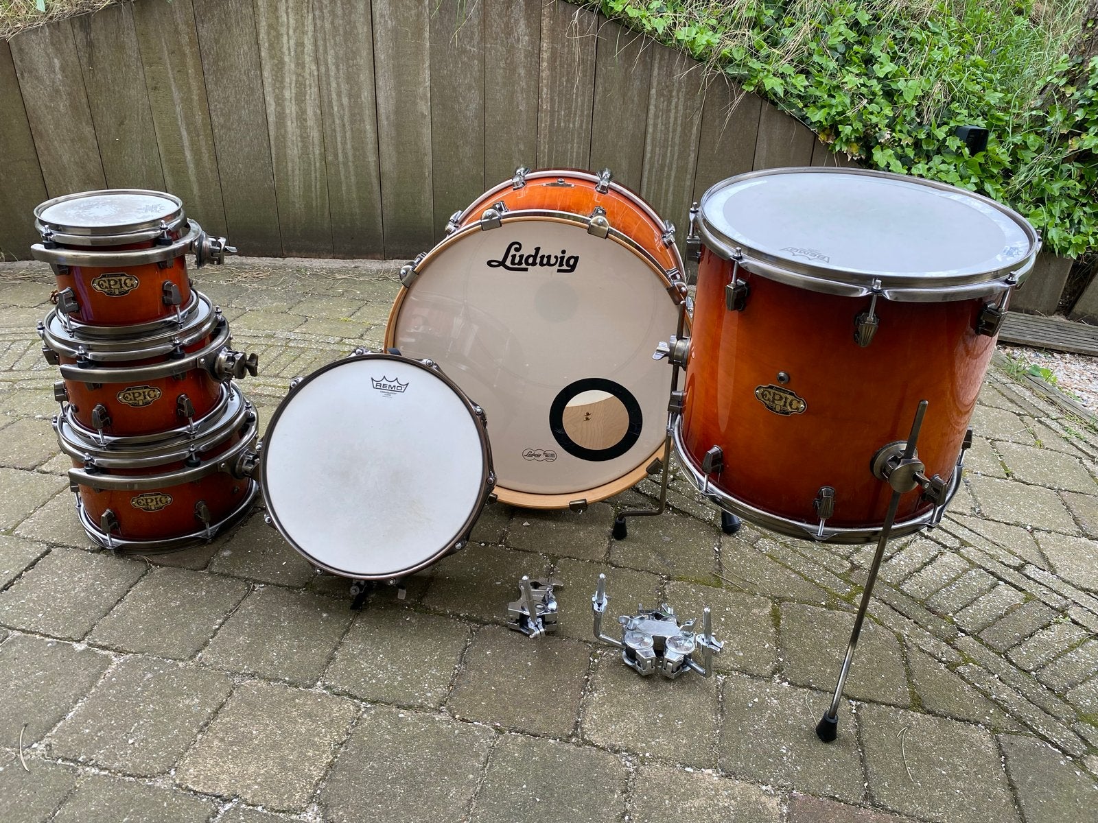 Ludwig Epic Drumstel - Complete Set met ophanging, Ophalen, Gebruikt, Ludwig