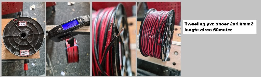 nieuw snoer/kabel op kleine katrol, Doe-het-zelf en Verbouw, Ophalen of Verzenden, Nieuw